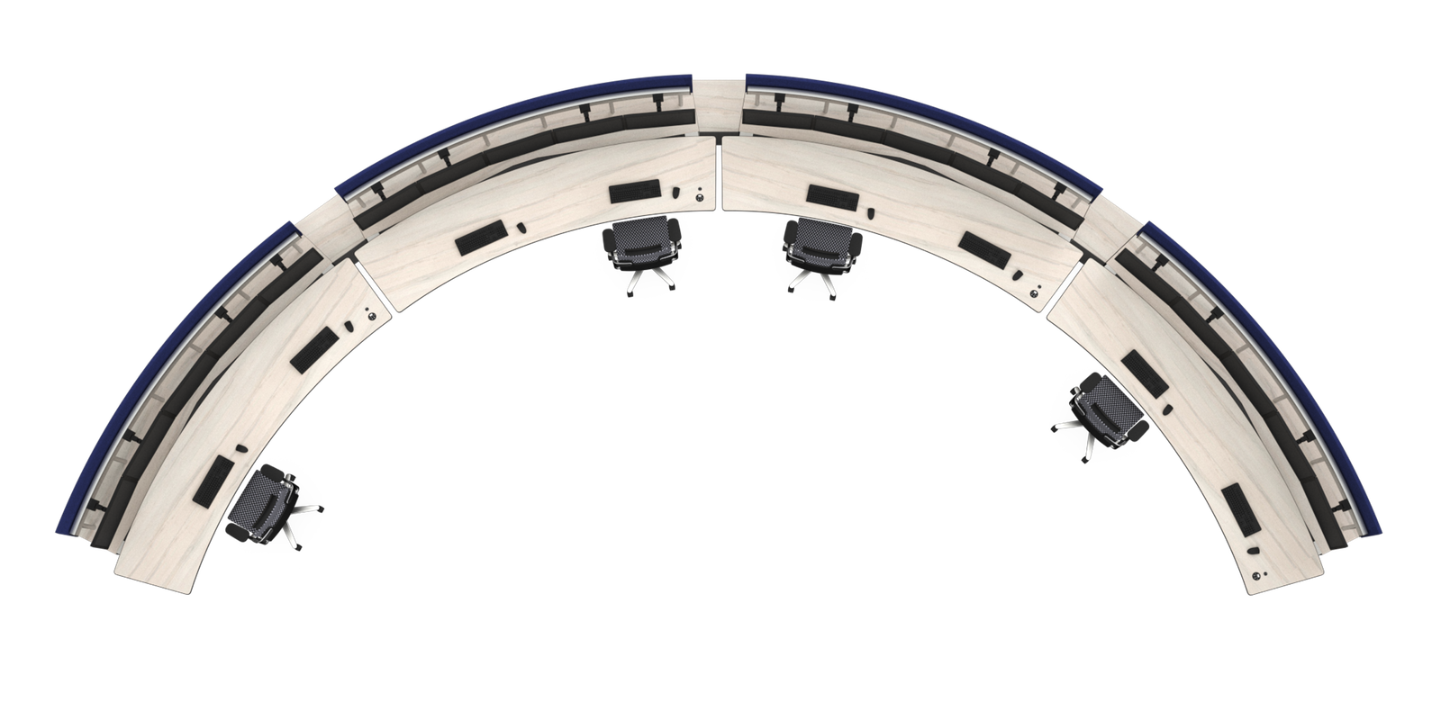 Focus II gebogen - opstelling Focus II gebogen - opstelling